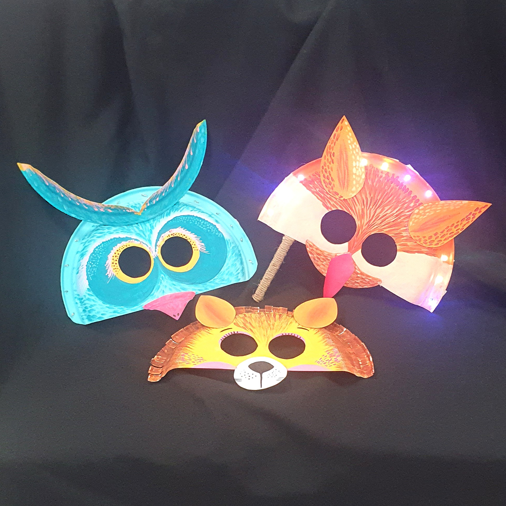 Kids LED Masquerade Masks holiday workshop