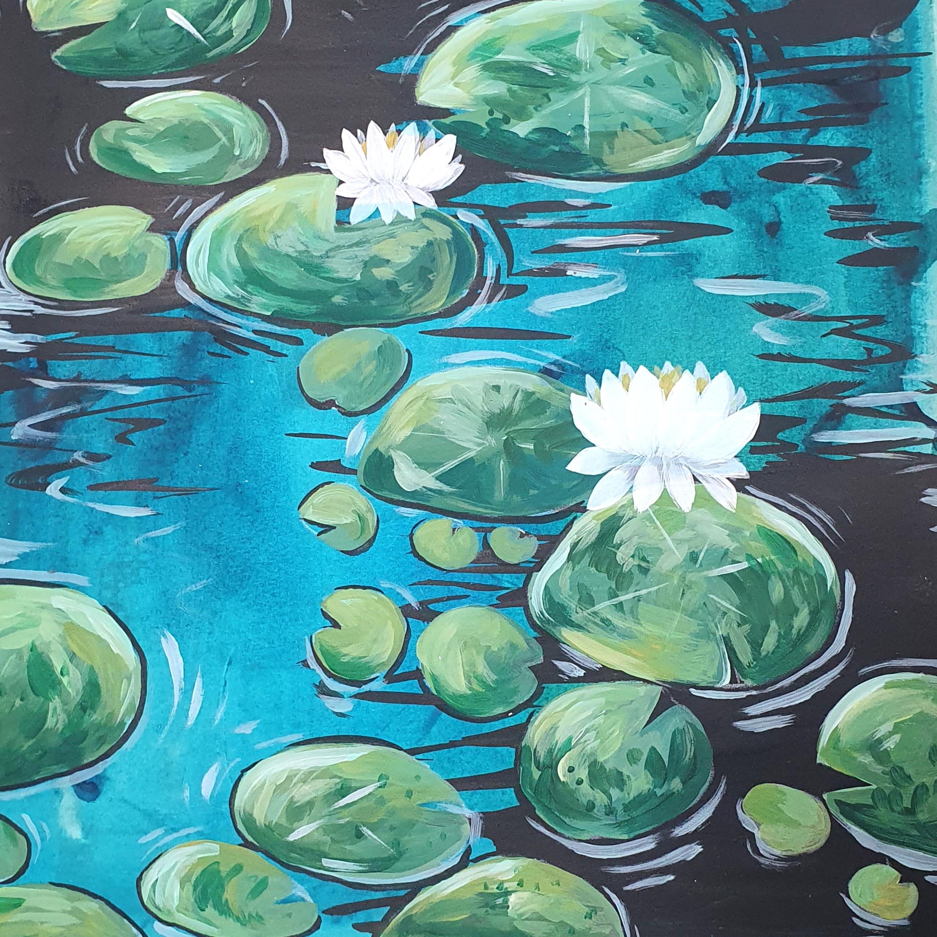A Day with Monet holiday canvas art workshop